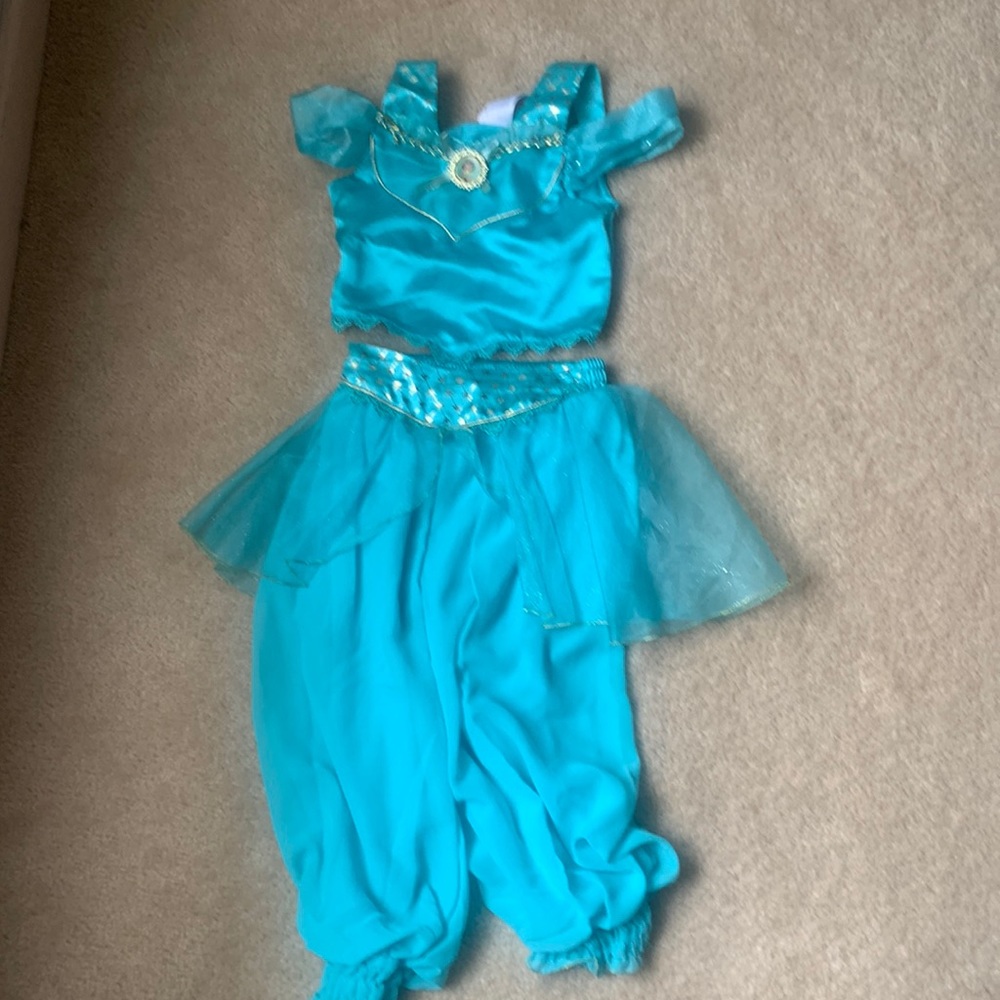 Princess Jasmin costume, size petite 4-6T for top and pant size 4 (104cm)